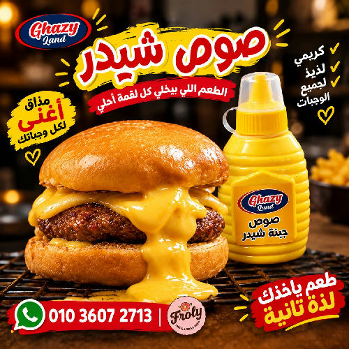 غازي صوص شيدر 300 جم