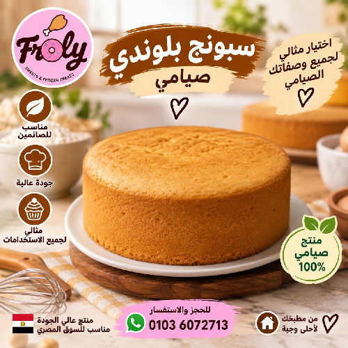 سبونج بلوندي صيامي 250 جم