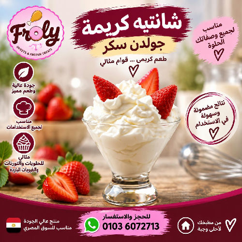 شانتيه كريمة جولدن سكر 250 جم